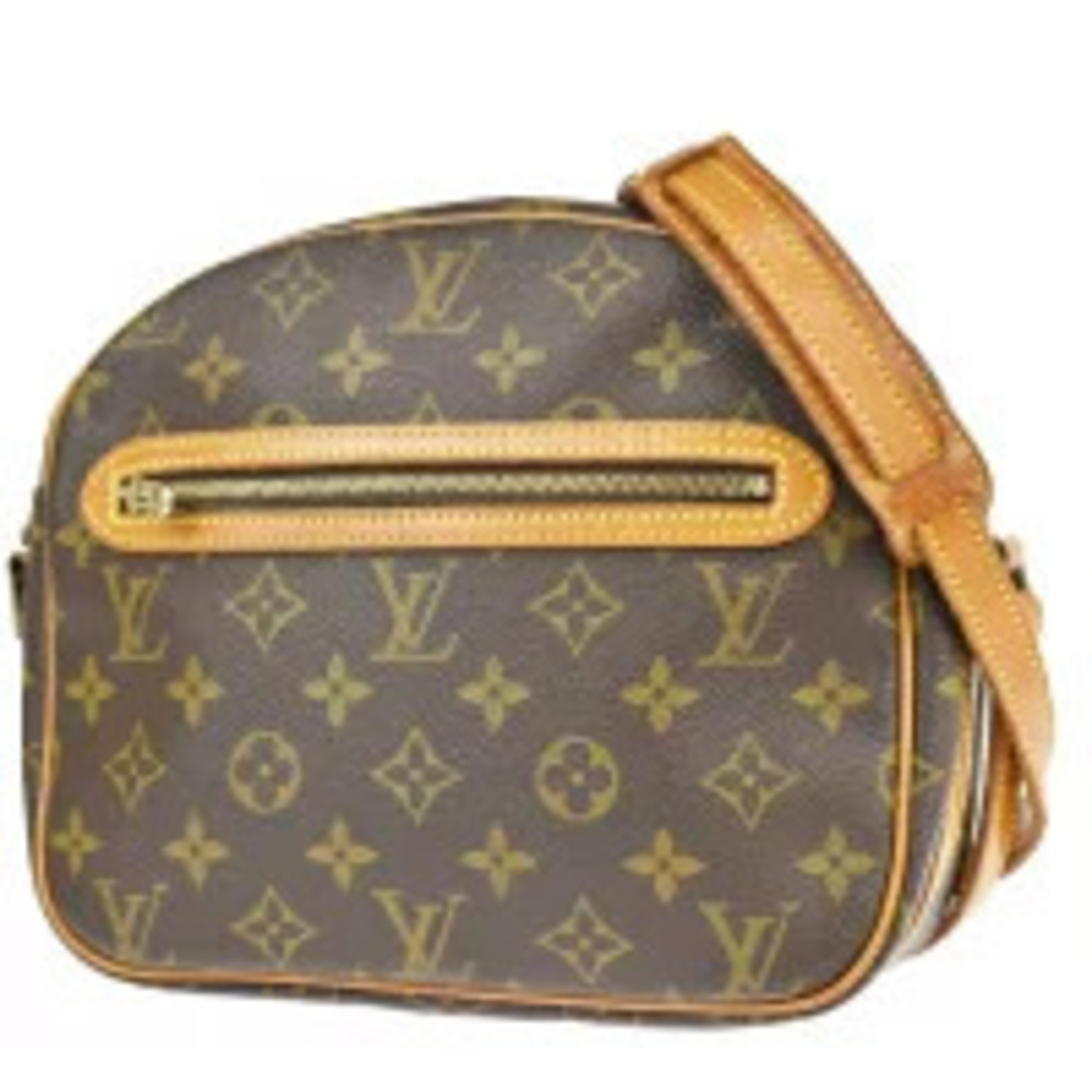 Louis Vuitton Saint Lisse Monogram Leather Shoulder Bag Brown